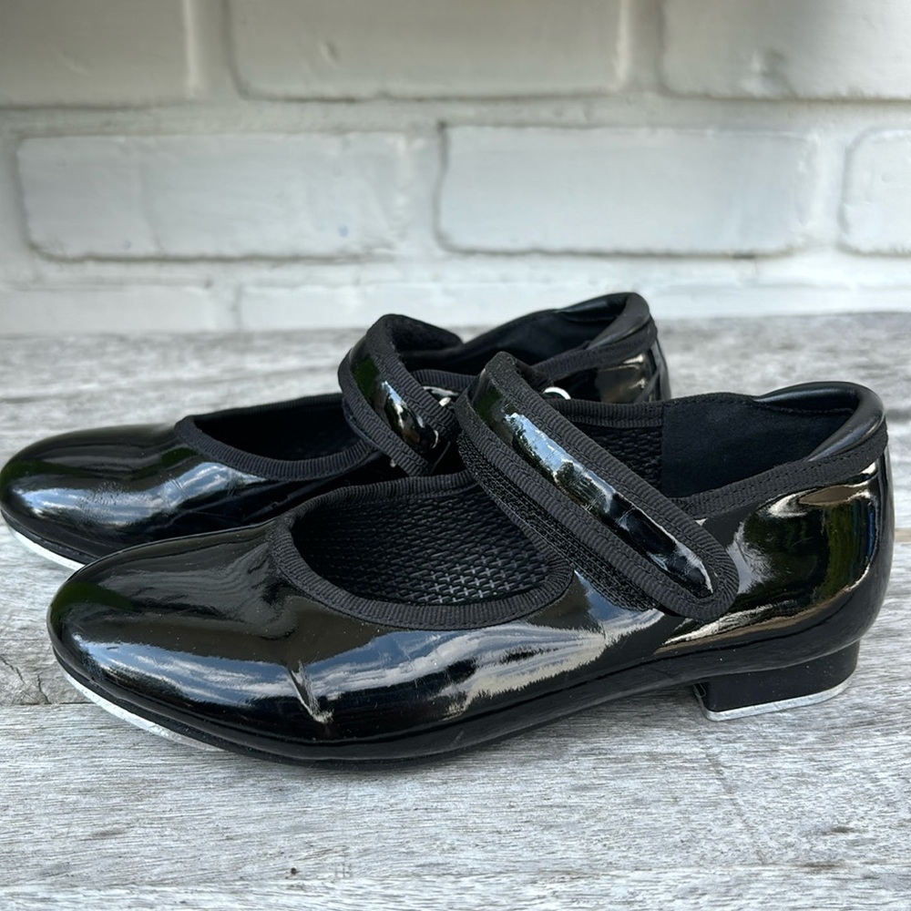 Freestyle by Danskin Girls' Tap Dance Shoes - Black - Toddler Size 11